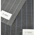 lã de fios de poliéster stripe twill tecido de moda para terno